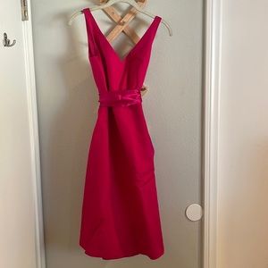 LIKE NEW worn once!  J.Crew dress.  100% cotton with removable satin tie / sash